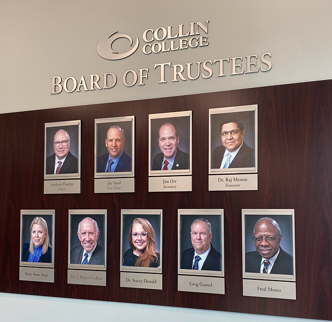 2021 - 2022 Board of Trustees Plaque
