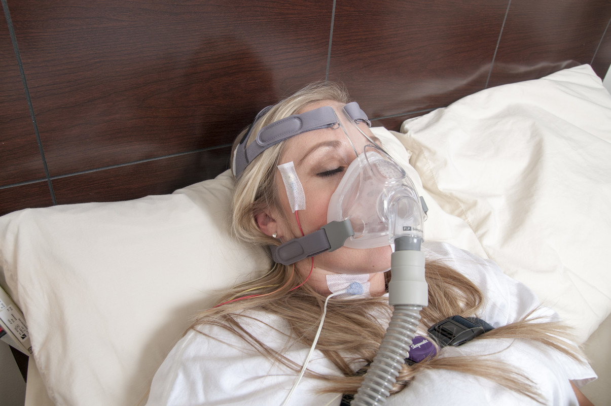 Student Sleeping on CPAP