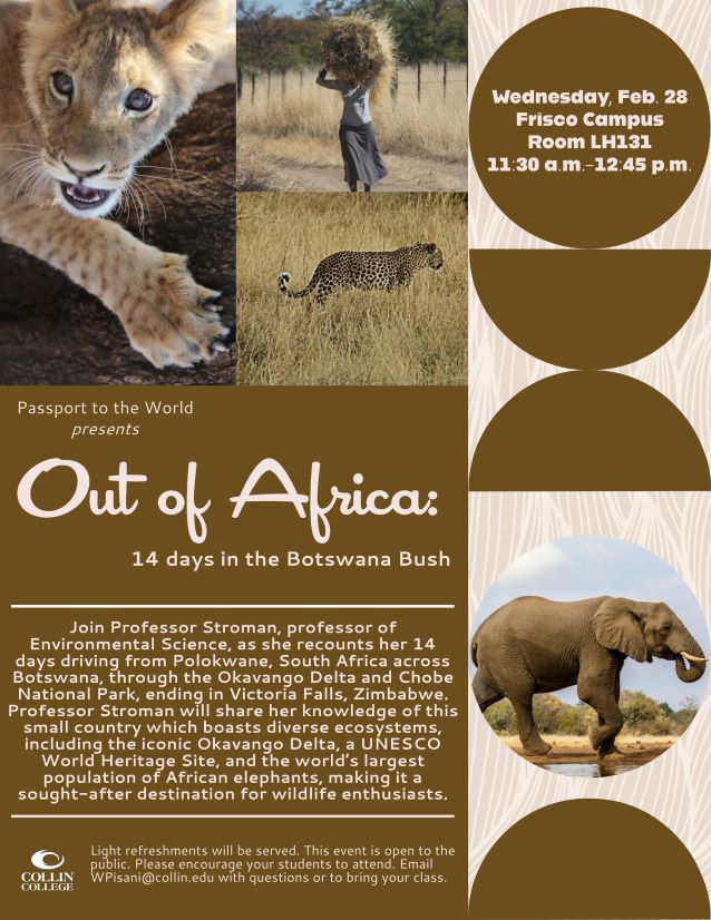 Out of Africa Passport flyer