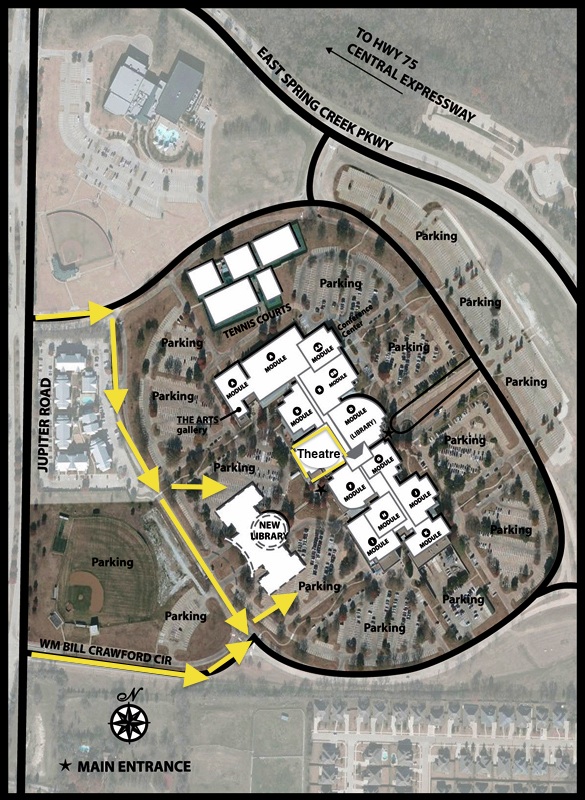 spring creek campus map Jazz Camp Directions Collin College spring creek campus map