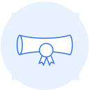 icon of a certificate