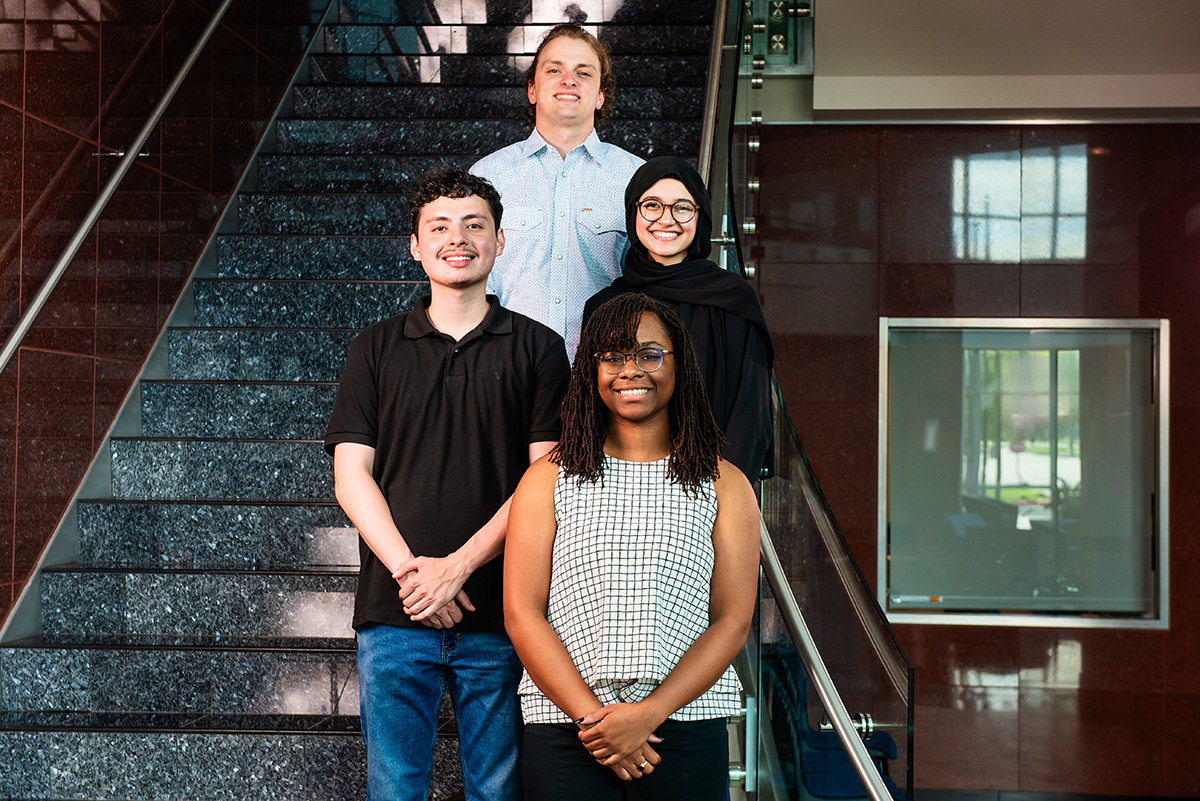 (Top to bottom): Nathan Gray, Alan Tovar, Simrah Sajjad, and Jersey Johnson